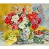 BUTTERFLY AND FLOWERS by Tatiana Rymorenko