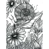 FLOWERS & SNAIL by Tatiana Rymorenko