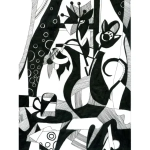 FLOWERS IN A VASE by Tatiana Rymorenko