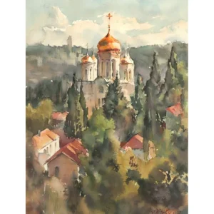 Gorny Monastery in Jerusalem by Piter Ilitzky