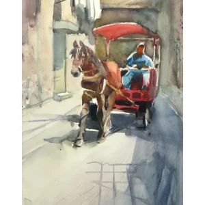 Horse-Driver from Acco by Tatiana Ilitzky