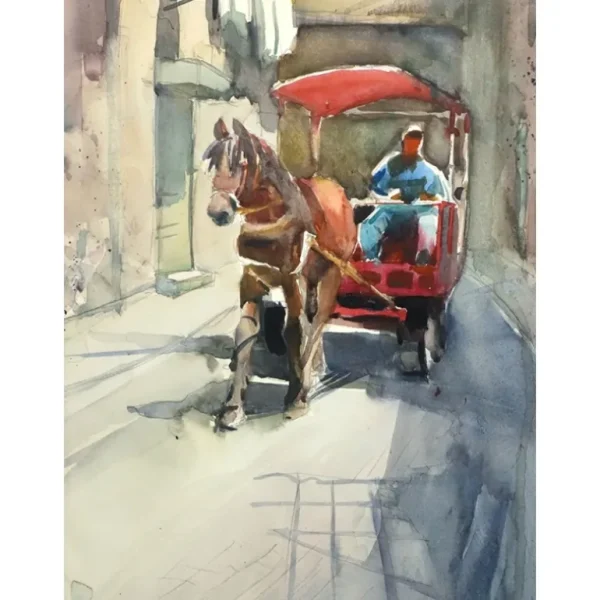 Horse-Driver from Acco by Tatiana Ilitzky