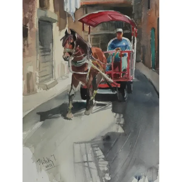 Horse-Driver from Acco II by Tatiana Ilitzky