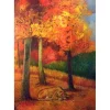 LION IN AUTUMN by Anastasia Nilskaya