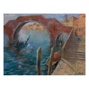 MORNING AT THE BRIDGE OF THREE ARCHES by Ivan Nesvetailo
