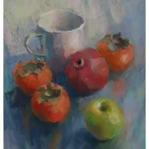 POMEGRANATE & PERSIMMONS by Tatiana Ilitzky