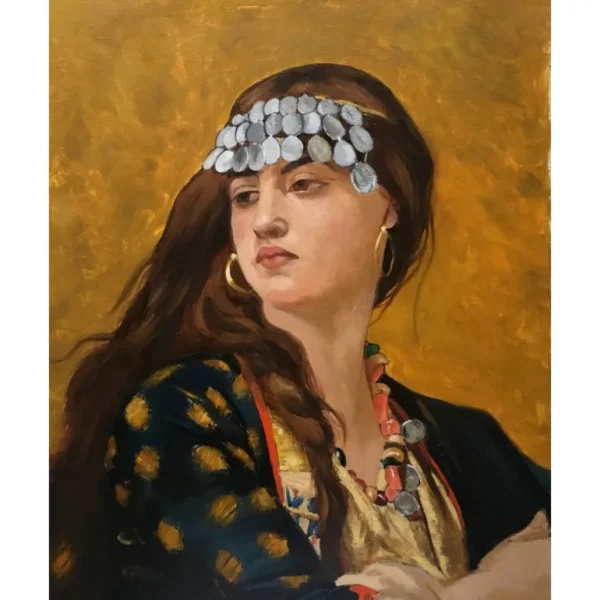 "FATIMA" In The Style of Jules Joseph Lefebvre by Anna Grigoryeva