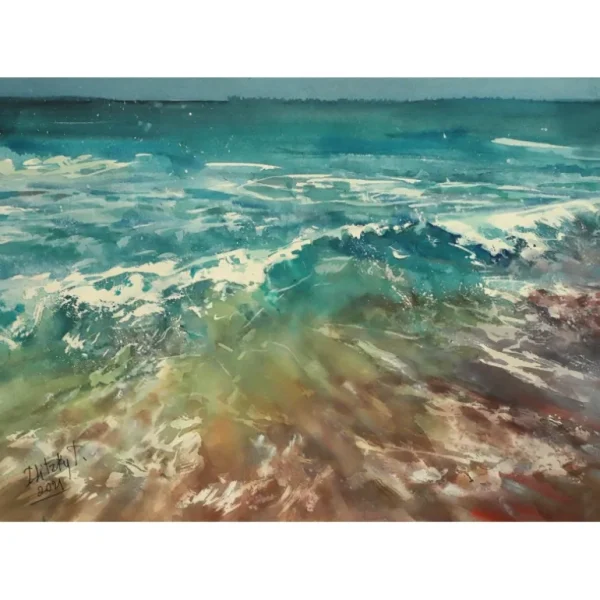 Sea Wave by Tatiana Ilitzky