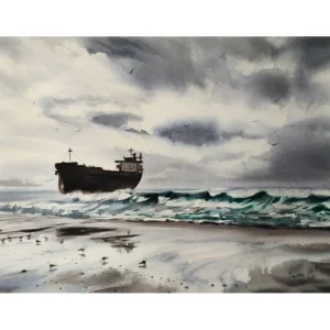SHIP & SEAGULLS by Edita Ter-Balyan