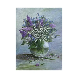 SNOW DROPS & LILAC by Irina Bespalova