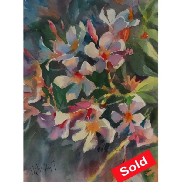 SOLD OLEANDER BRANCH-2-37X25