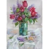 TULIPS AND LILAC by Tatiana Rymorenko
