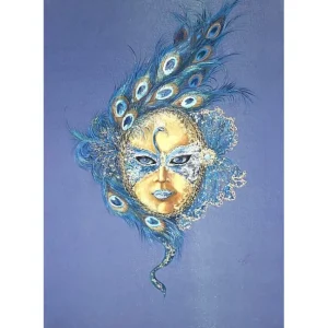 VENETIAN MASK PEACOCK by Irina Bespalova