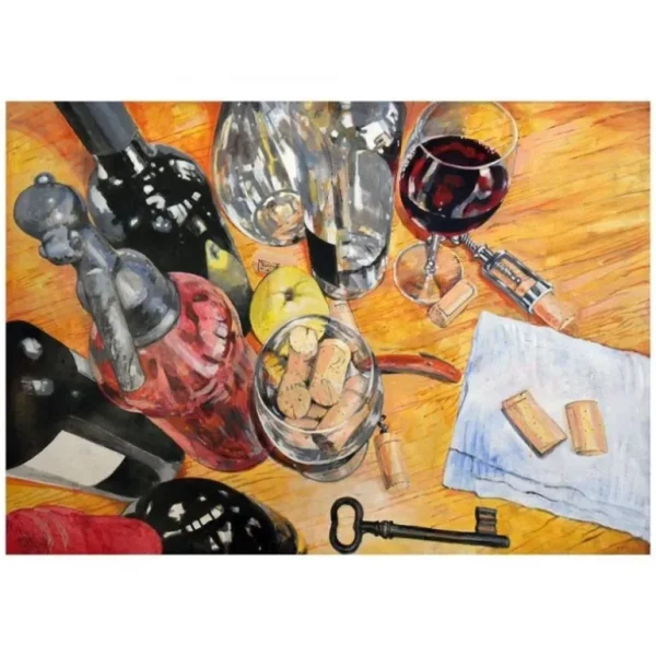 WINE, CORKS & CELLAR KEY by Lorand Sipos